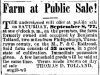 Benj Toland Farm Sale (8 Sep 1 1877) Benj Toland Farm Sale (8 Sep 1 1877)