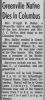 D'light Devor's Obituary (19 Jun 1965) D'light Devor's Obituary (19 Jun 1965)