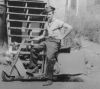 Uncle Russell on Motor Scooter (circa 1940) CU Uncle Russell on Motor Scooter (circa 1940) CU
